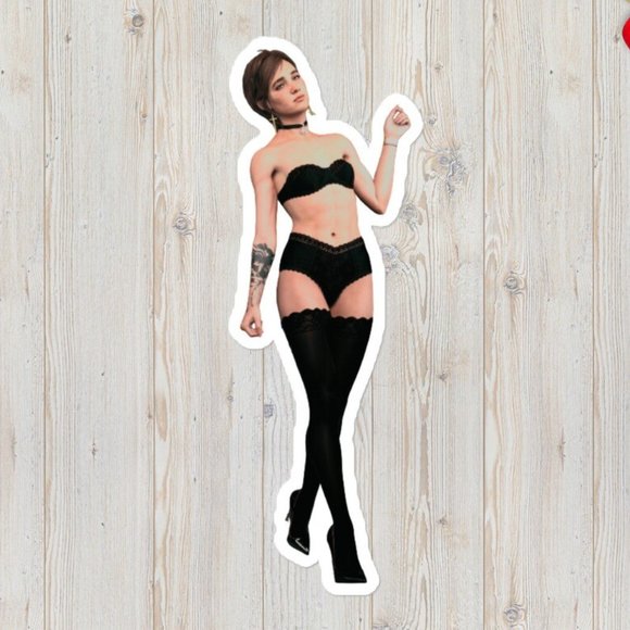 Sexy Ellie in Lingerie Bubble-free stickers (Customizable) - Picture 1 of 3